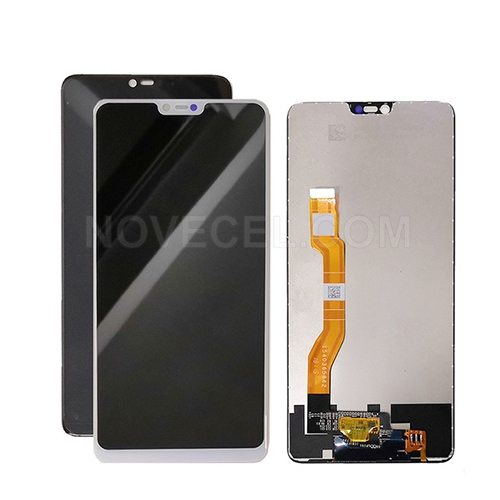 A Quality LCD Screen Display with Frame for OPPO F7 - White