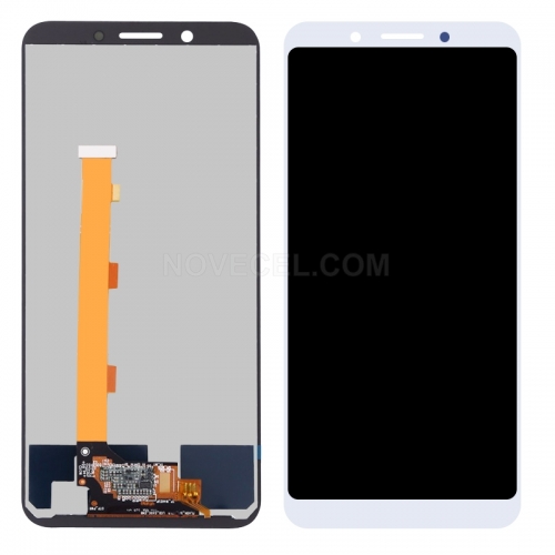 A Quality LCD Screen Display with Frame for OPPO A83 - White