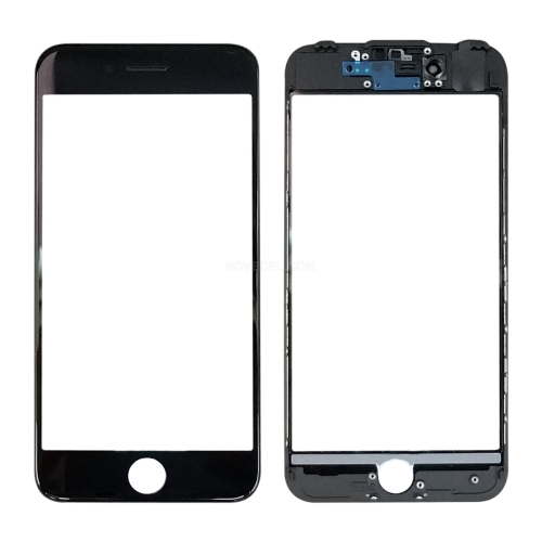 A+ Quality Front Glass+Frame+OCA+Earmesh+Camera & Sensor Holder for iPhone 7 - Black