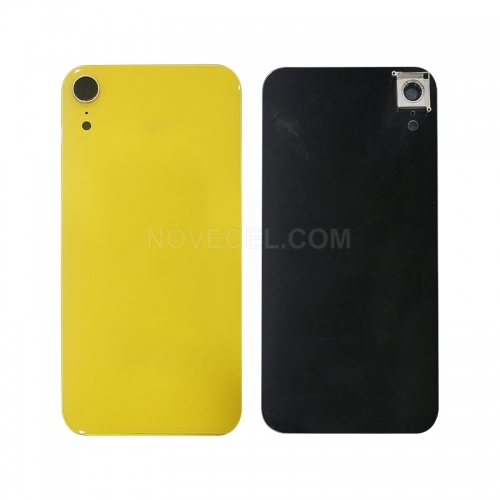 Back Cover Glass with Lens Frame + Lens for XR(6.1 inches) -Yellow