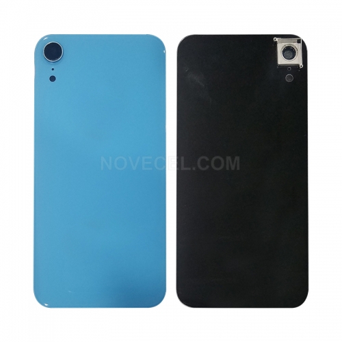 Back Cover Glass with Lens Frame + Lens for XR(6.1 inches) -Blue