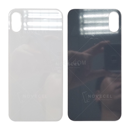 A+ Back Cover Glass For iPhone X- White/Normal Hole