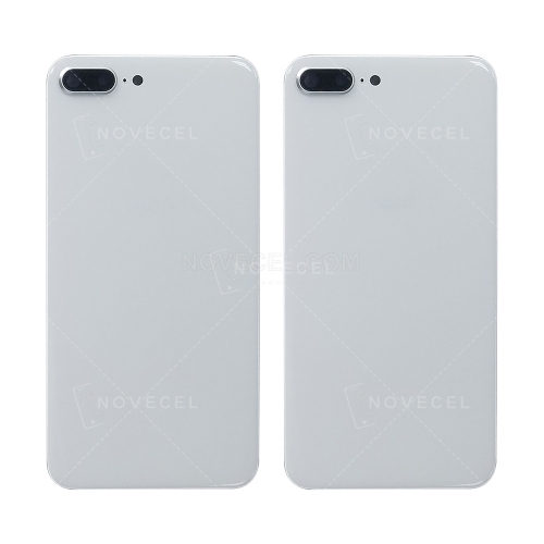 Back Cover Glass with Lens Frame + Lens for iPhone 8 Plus - White
