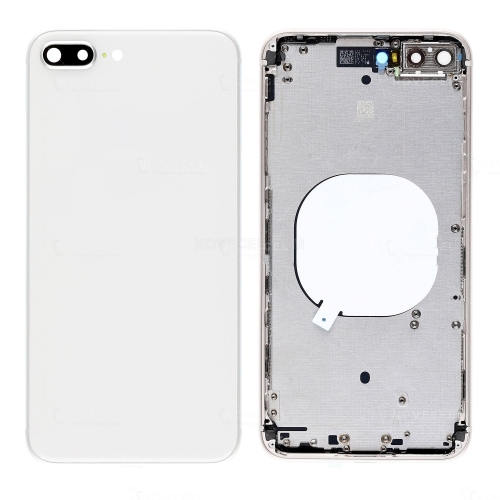 Full Housing with Card Tray and Volume Button for iPhone 8 Plus_White