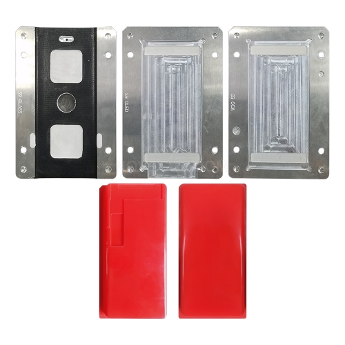 For S9 G960NOVECEL LCD Display Screen Laminating Mould / Mold with Alignment Function (4 Pcs) - Red Pads