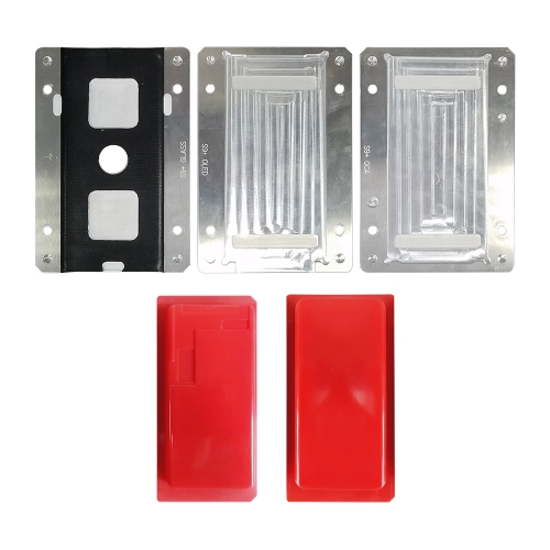 For S9+ G965 NOVECEL LCD Display Screen Laminating Mould / Mold with Alignment Function (4 Pcs) - Red Pads