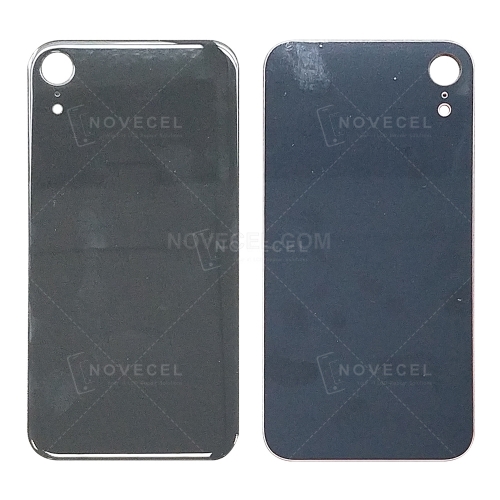 Back Cover Glass without Lens Frame and Lens for XR (6.1 inches) - Black / Normal Hole