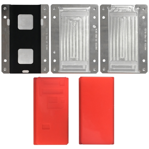 For Mate20 Pro NOVECEL LCD Display Screen Laminating Mould / Mold with Alignment Function (4 Pcs) - Red Pads