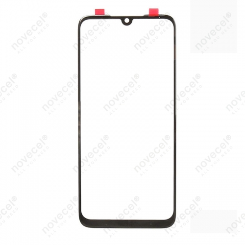 Outer Glass Lens Front Screen Cover Replacement for Xiaomi Redmi Note 7- Black