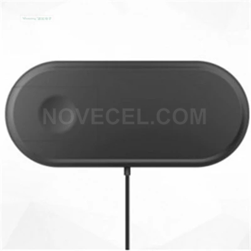 2 in 1 Foldable Mini Airpower Wireless Charger for iPhone 8/ 8 Plus/ X,Apple Watch Series 2/ 3,Samsung Galaxy Edge