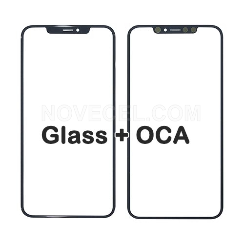 A+ Front Screen Glass Lens + OCA Replacement for iPhone XS Max_Black