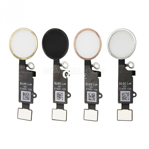 Home Button with Flex Cable for iPhone_Gold