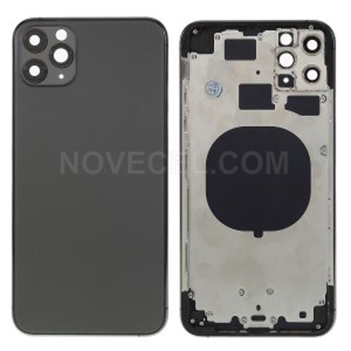 Battery Housing Cover + Side Buttons for 11 Pro Max_Gray