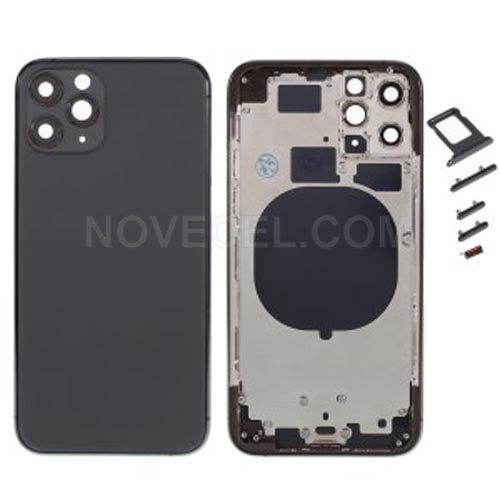 Battery Housing Cover + Side Buttons for 11 Pro_Gray