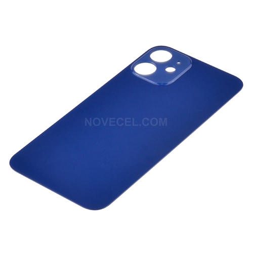 Big Hole Rear Glass Replacement Parts for iPhone 12_Blue