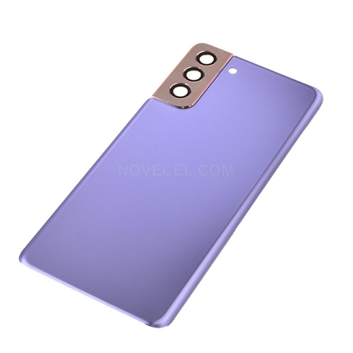 Back Cover with Camera Glass Lens for Samsung Galaxy S21 G991_Violet