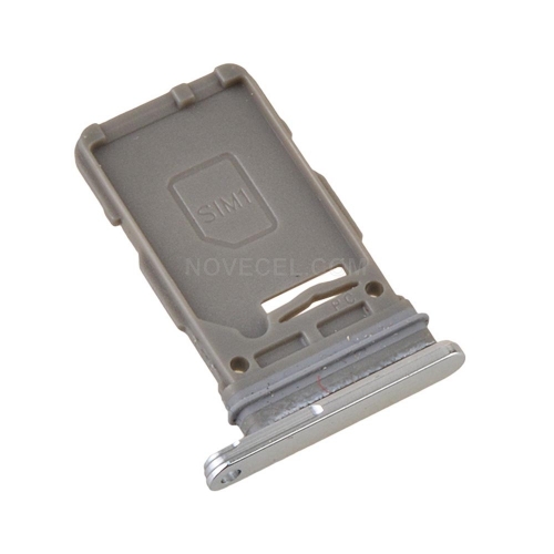 Single Sim Card Tray for Samsung Galaxy S21 G991 S21+ G996 S21 Ultra G998 - Silver