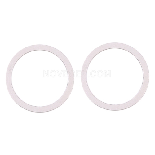 2 PCS/Set Rear Camera Outer Ring for iPhone 12/mini_White