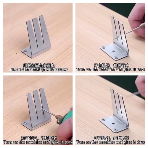 Double Slots Cleaner and Holder for OCA Glue Removing Tool