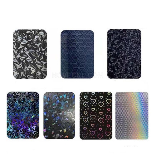 50 PCS/Lot Mixed Pattern 4D Laser Transparent Protection Back Film