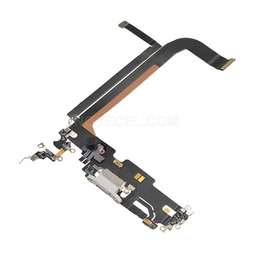 ORI Charging Port with Flex Cable for iPhone 13 Pro Max _Silver