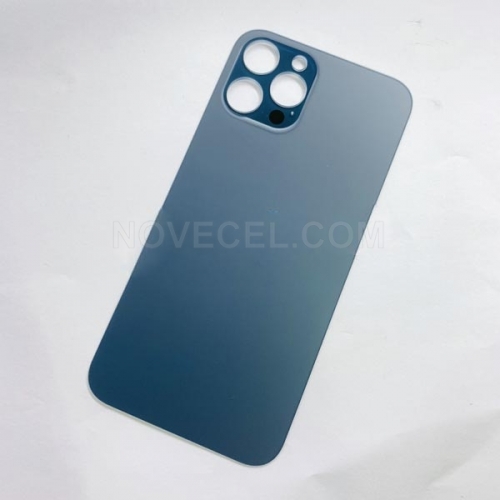 Big Hole Rear Glass Replacement Parts for iPhone 12 Pro Max_Pacific Blue