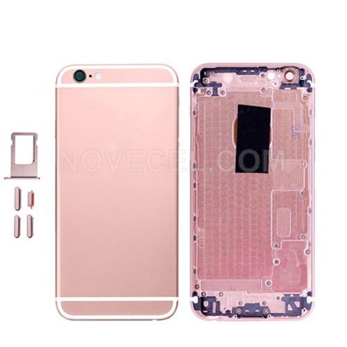 Full Housing with Card Tray and Volume Button for iPhone 6S_Rose Gold