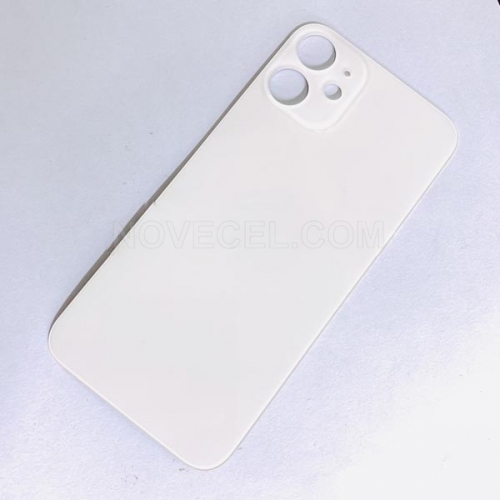 Big Hole Rear Glass Replacement Parts for iPhone 12 mini_White