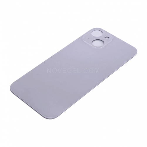 Big Hole Back Cover Glass Replacement for Apple iPhone 14_Purple