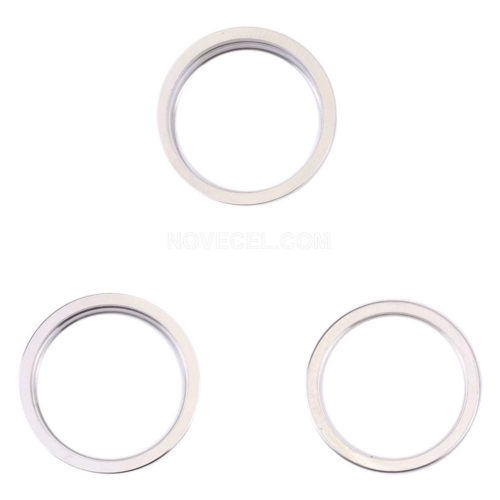 3 PCS/Set Rear Camera Outer Ring for iPhone 14 Pro/Max_White