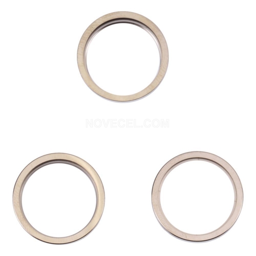 3 PCS/Set Rear Camera Outer Ring for iPhone 14 Pro/Max_Gold