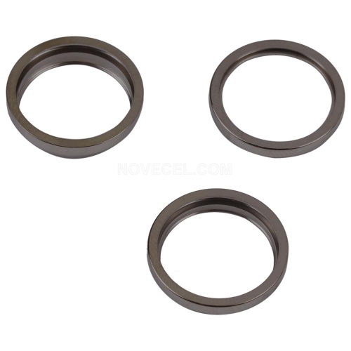 3 PCS/Set Rear Camera Outer Ring for iPhone 14 Pro/Max_Black