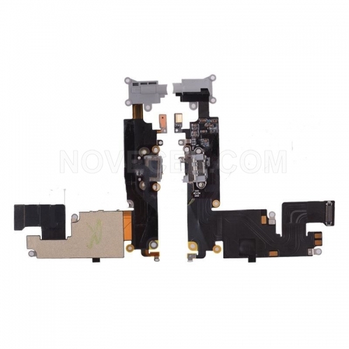 ORI Charging Port with Flex Cable for iPhone 6Plus _Space Gray/Black