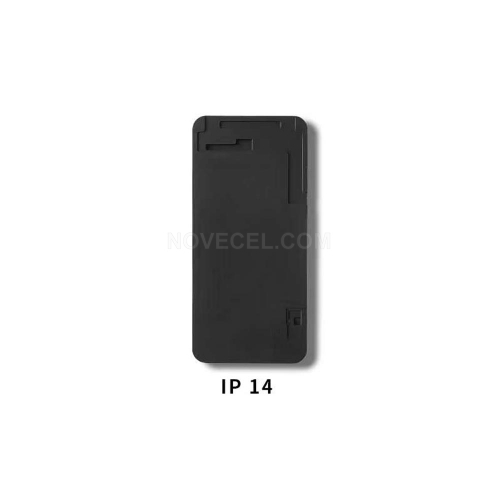 Black Rubber Laminating Pad with Flex Cable Space for iPhone 14