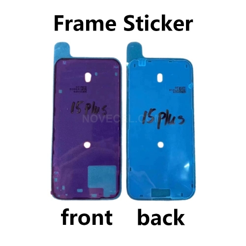 10 PCS/Lot Frame Sticker for iPhone 15 Pro_Front&Back