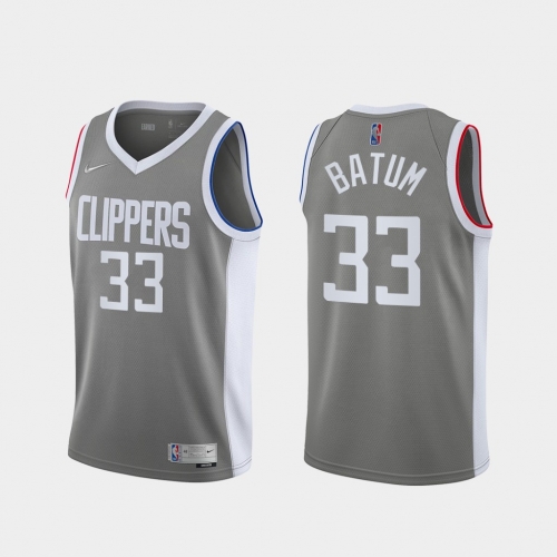 2021 Los Angeles Clippers NBA basketball adult Hot press Reward gray