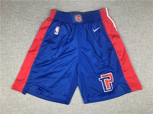 Detroit Pistons NBA Shorts basketball adult embroidery