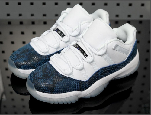 NK AJ 11 Retro Low CD6846-102“Navy Snakeskin”