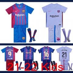 2021-2022 Barcelona Kids + Socks Thailand the best quality