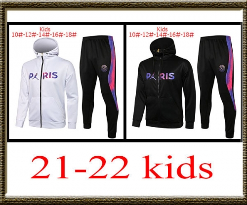 2021-2022 PSG Kids + hat jacket best quality