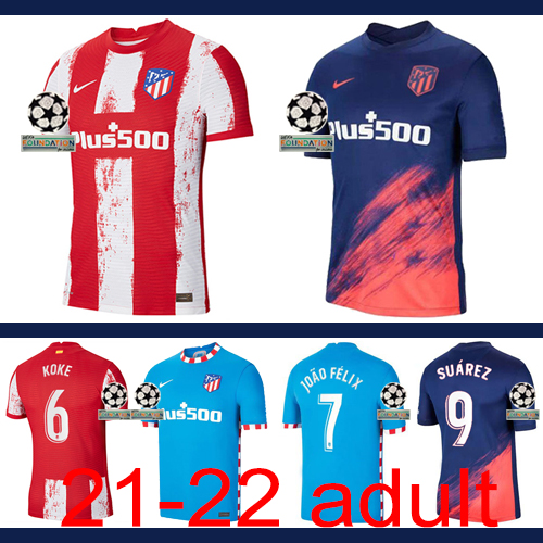 2021-2022 Atletico Madrid adult +patch Thailand the best quality
