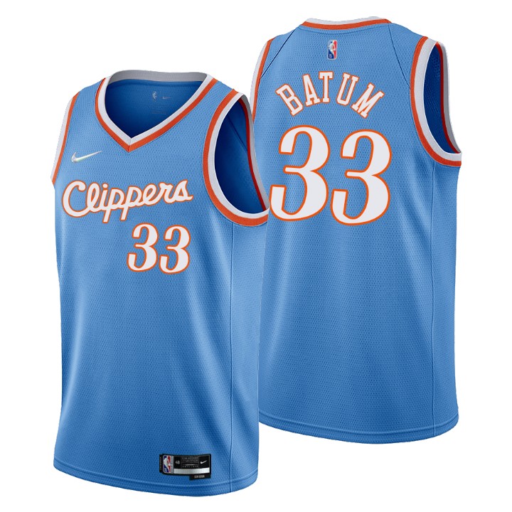 75th Anniversary WALL#11 Los Angeles Clippers NBA Jersey Blue - Kitsociety