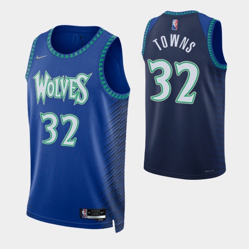 75th anniversary Minnesota Timberwolves NBA basketball adult Hot press blue