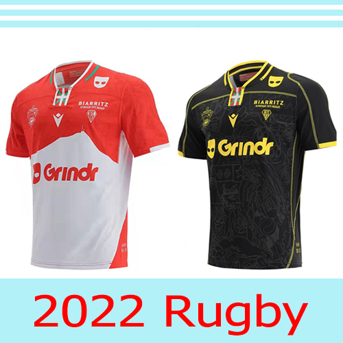 2022 black biarritz Men's Adult Rugby