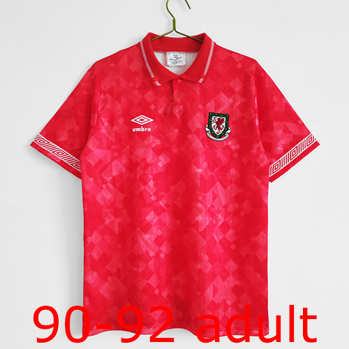 1990-1992 Wales Home jersey Thailand the best quality