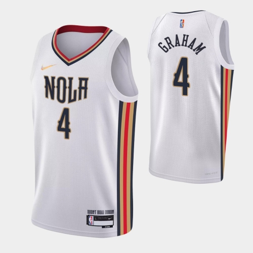 2022 New Orleans Pelicans NBA basketball adult Hot press White