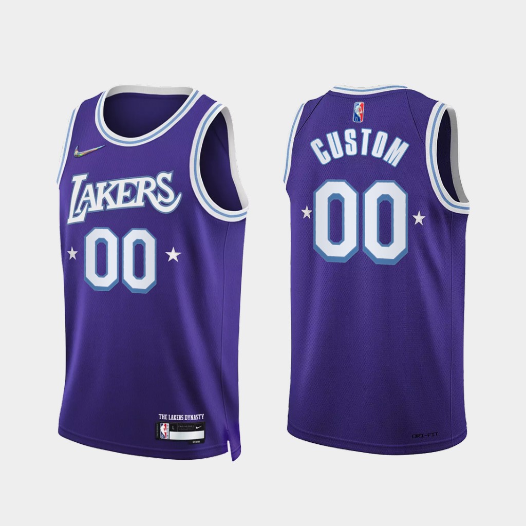 US$ 26.00 - 2023 LAKERS & BAPE #93 Purple Top Quality Hot Pressing