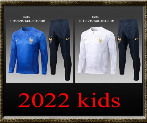 2022 France World Cup Kids Training clothes