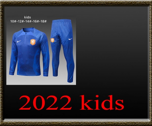 2022 Netherlands World Cup Kids Training clothes