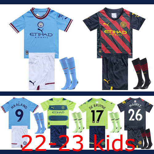 2022-2023 Manchester City Kids + Socks Thailand the best quality